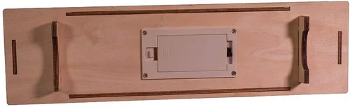 Vista 7 de Kurt S. Adler Belén de madera iluminado con pilas de 11 pulgadas con velas