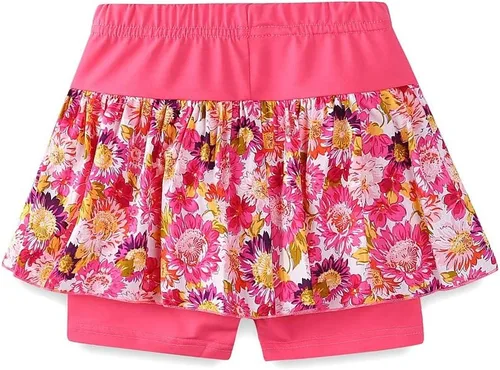 Vista 3 de Mud Kingdom Conjunto de 2 piezas con falda y pantalones cortos para niñas de 9 meses a 9 años