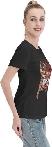 Vista 5 de Anime Baki The Grappler T Shirt Female Summer O-Neck Clothes Casual Short Sleeves Tee Black