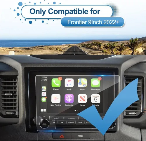 Vista 2 de Protector de pantalla Frontier 2022 2023 2024 para Nissan Frontier (Pro-X/Pro-4X) pantalla táctil de 9 pulgadas, vidrio templado 9H 2024 2023