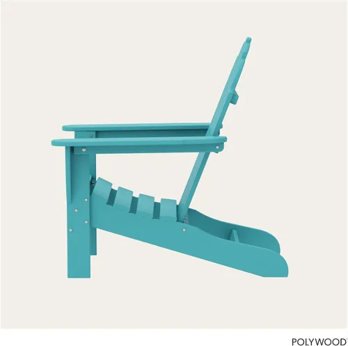Vista 5 de POLYWOOD AD4030AR Silla clásica Adirondack para exteriores, polietileno, Aruba