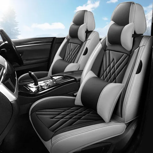 Vista 21 de Fundas de Asientos Compatibles con Toyota Corolla 2015-2026 Funda de Asiento de Automóvil de Cuero, Elegante Impermeable Transpirable Fácil