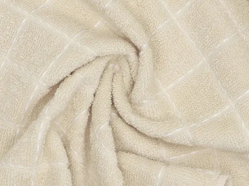 Vista 3 de Trapos de cocina de algodón, trapos para lavar platos, juego de 6, 12 x 12 pulgadas, beige Trapos suaves de cocina, paños multiusos para cocina