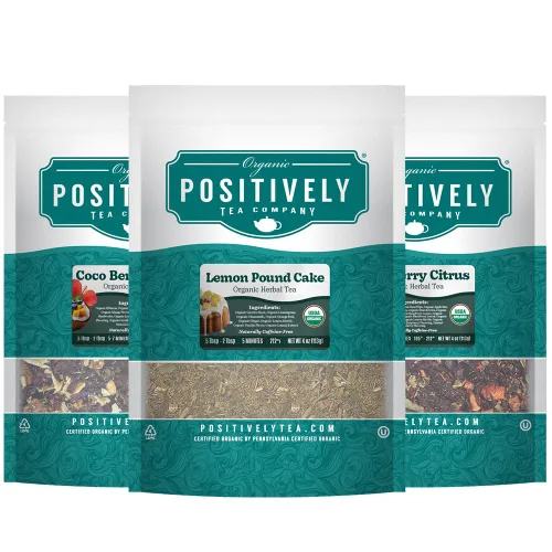Vista 11 de Organic Positively Tea Company, Muestra de té negro, hoja suelta, 4 onzas, paquete de 3