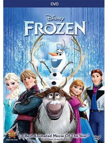 Vista 3 de Disney's Frozen DVD Double Feature One 1 & Two 2 Includes Frozen Glossy Print Art Card