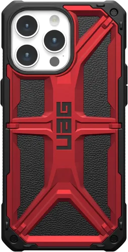Vista 7 de URBAN ARMOR GEAR UAG Funda [versión actualizada] compatible con iPhone 15 Pro Max de 6.7 pulgadas, Monarch Crimson resistente, resistente grado