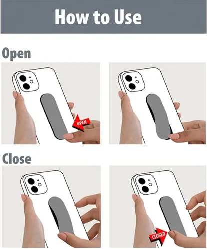 Vista 4 de MOMO STICK Flatstick, soporte de correa de agarre para teléfono celular para mano, soporte para teléfono celular, nuevo agarre delgado para selfie