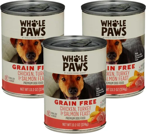 Vista 2 de Whole Paws, Receta de carne de res y lentejas, comida para perros, 13.2 onzas (paquete de 6)