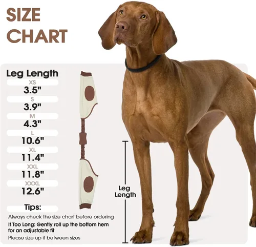 Vista 2 de DENTRUN Manga de pierna para cirugía de perro para patas delanteras, protector de rodilla para codo, manga para dejar de lamer, ajuste cómodo