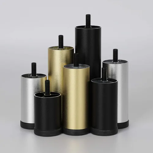 Vista 8 de Patas ajustables de aleación de aluminio para muebles, modernas patas de sofá roscadas de oro mate M8, mesa de centro/gabinete