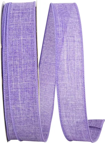 Vista 55 de Cinta Reliant Ribbon 92573W-031-09K para borde con alambre Everyday Linen Value, 1-1/2 pulgadas x 50 yardas, color negro