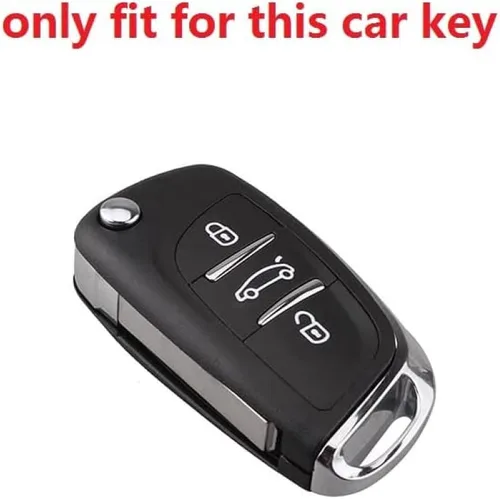 Vista 3 de TPU Car Fold Key Case Full Cover, for Peugeot 306 407 807 for Citroen C1 C2 C3 C4 C5 DS3 DS4 DS5 DS6 Remote Key Shell