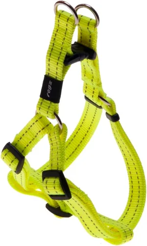 Vista 4 de Arnés reflectante ajustable para perros medianos; collar y correa a juego disponibles, negro