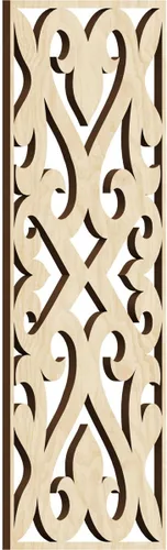 Vista 54 de Keene Paneles de pared decorativos de madera con calado, 9 3/8 pulgadas de ancho x 24 3/8 pulgadas de alto x 1/4 de alto, abedul Birch