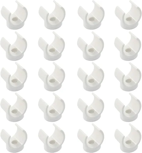 Vista 10 de Litoexpe Abrazaderas de Soporte para Tubo de PEX de 1 Pulgada de Plástico - Soporte para Tubo de PVC de 25mm, Clips Blancos, Herramienta de 12 piezas