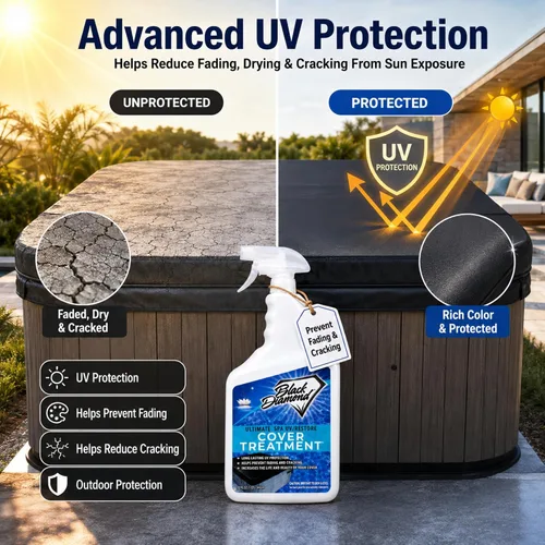Vista 2 de Black Diamond Stoneworks Tratamiento protector y limpiador de cubierta de spa y bañera de hidromasaje definitivo, acondicionador para cubierta