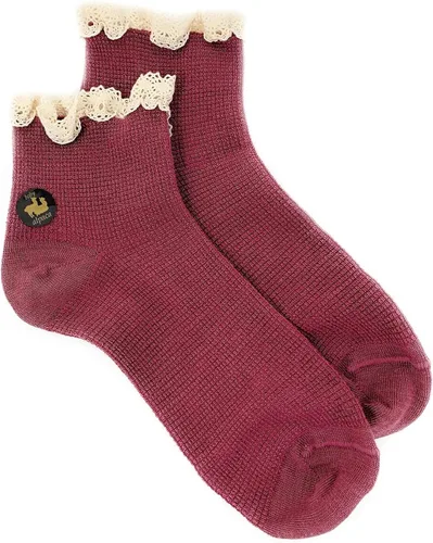 Vista 4 de WARRIOR ALPACA SOCKS - Calcetines tobilleros recortados de lana de alpaca para mujer