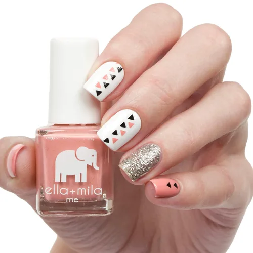 Vista 5 de ella+mila Profesional, Secado Rápido, Larga Duración y Resistente a Astillas, Esmaltes de Uñas Me Collection (Cotton Candy - 0.24 fl oz)