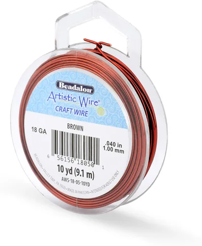 Vista 143 de Artistic Wire, Alambre de cobre de color chapado en plata de calibre 18, resistente al deslustre, amatista, 20 pies