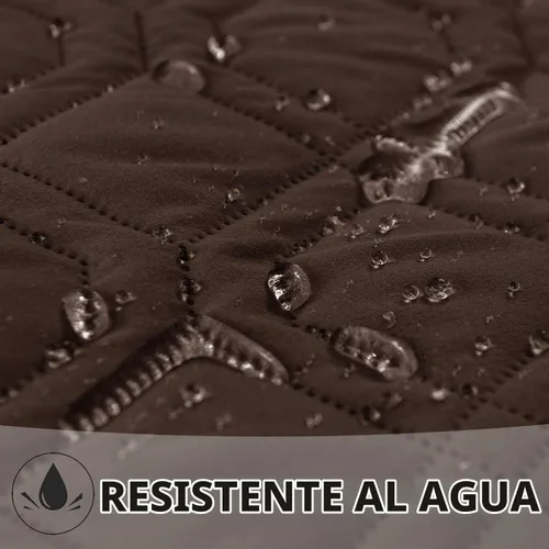 Vista 3 de Ameritex Manta Impermeable Reversible Cubierta para Cama de Perro Manta para Mascotas para Muebles Cama Sofá Sillón Chocolate