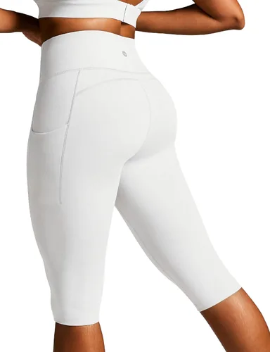 Vista 10 de Leggings capri con bolsillos para mujer, leggings de cintura alta hasta la Negro