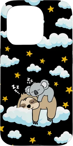 Vista 14 de Funny Sleeping Sloth with Baby Koala Mama Bear Napping Gift Case for iPhone 17