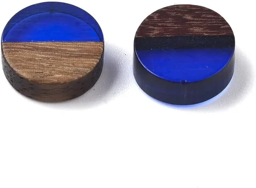 Vista 2 de Mega Pet Colgante de resina y madera de nogal para hacer joyas de bricolaje