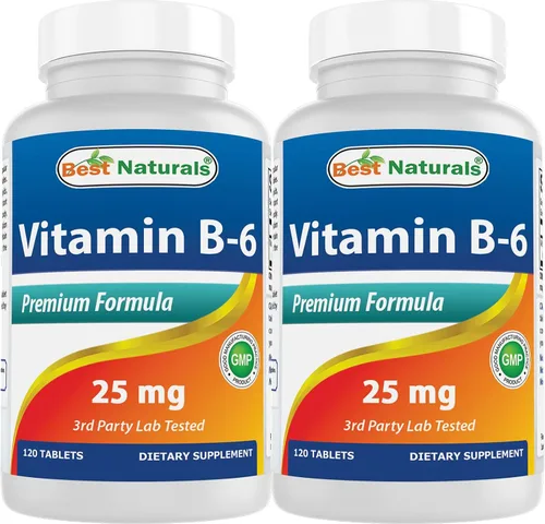 Vista 10 de Best Naturals Vitamina B6 25 mg, 120 tabletas (120 unidades (paquete de 1))