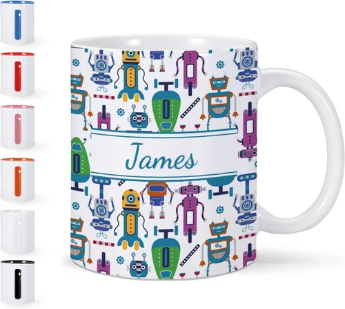 Vista 12 de Taza de cerámica de Navidad personalizada para niños, niñas, adultos con nombre personalizado, tazas de café de chocolate caliente, taza de té de 11