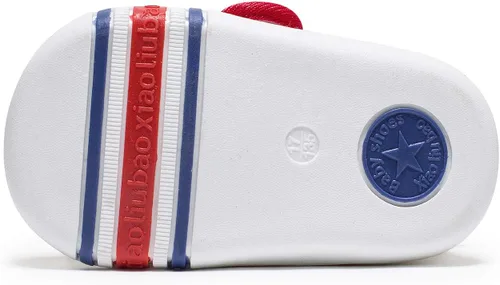 Vista 7 de HLMBB Zapatos de caminar para bebés y niñas, niños y bebés, oso pequeño de 9, 12, 18, 24 meses, para pre-caminar, suela de goma dura de malla