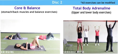 Vista 3 de Jumpstart 180bajo impacto de fitness workout vídeos con un cuaderno de ejercicios (4DVD 's)