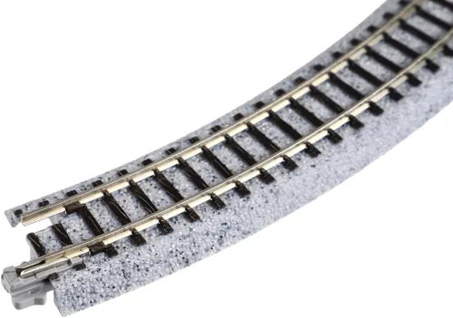Vista 3 de Kato USA Model Train Products Unitrack, 8.504 in (8 9/16") Radius 45-Degree Curve Track (4 piezas)