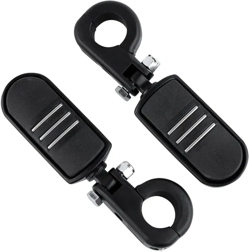 Vista 14 de Green-L Estriberas universales para motocicleta de 1 1/4 pulgadas con abrazadera P para Harley Sportster Softail Dyna Touring Road King Street Glide
