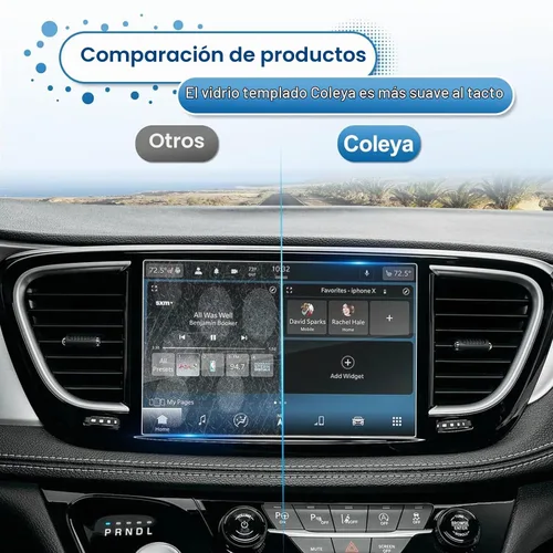 Vista 6 de 2014 2015 2016 2017 2018 Grand Cherokee Protector de pantalla para Jeep Grand Cherokee (Trailhawk/Overland/Summit/SRT) Pantalla táctil de 8.4