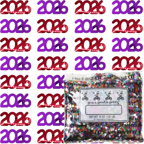 Vista 14 de Confetti Year 2023 Blue Royal, Orange Combo - 2 bolsas de media onza (1 oz)