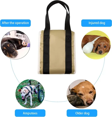Vista 4 de Arnés de elevación para perros grandes, de 30 a 120 libras, arnés de elevación para patas traseras, ayuda a mascotas mayores con movilidad reducida