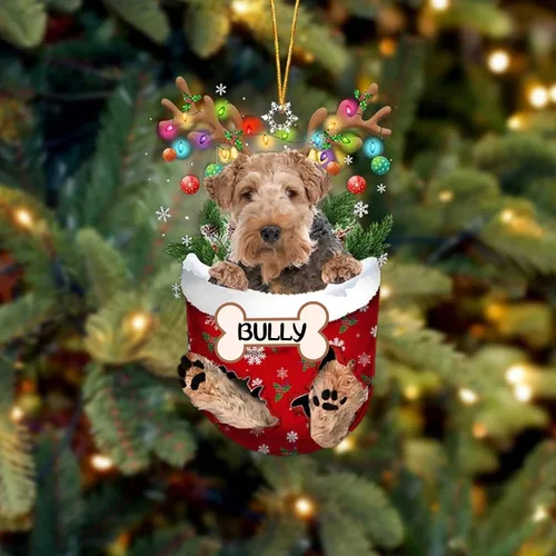 Vista 130 de IZI POD Affenpinscher Adorno de Navidad personalizado para perro, adorno de bolsillo de nieve para perro para árbol de Navidad, adorno acrílico