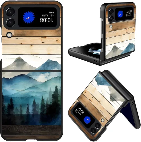 Vista 33 de Diseñada para Samsung Galaxy Z Flip 4 5G, funda rígida para teléfono de PC, a prueba de golpes y caídas, patrones de moda para una protección Gatos
