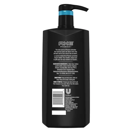 Vista 2 de AXE Gel de baño para hombres, Phoenix, 28 oz con bomba