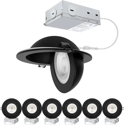Vista 20 de POPANU 7W luces LED empotrables de 3 pulgadas con cardán giratorio, luz descendente direccional ajustable en 360°, iluminación de embutido regulable