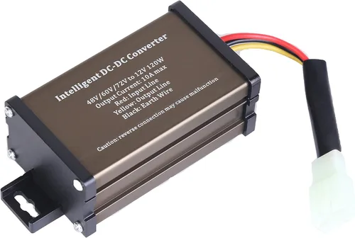 Vista 3 de Pro Chaser Carrito de golf DC-DC 72V 60V 48V Voltaje a 12V reductor de voltaje reductor regulador 120W 10A