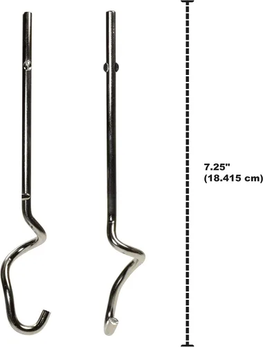 Vista 2 de Univen Ganchos de masa de acero inoxidable compatibles con batidoras de mano KitchenAid KHM2DH KHM3 KHM5 KHM7 KHM9 KHM926 KHM7210