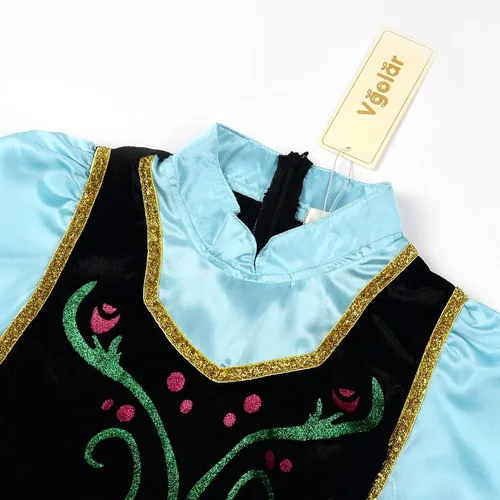 Vista 5 de Vgolar Disfraz de princesa para niñas disfraz de fiesta con accesorios