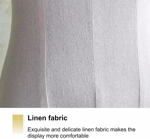 Vista 4 de Forma de vestido femenino, maniquí con trípode de madera, cuerpo de torso de altura ajustable, maniquí de ventana de tienda para exhibición y costura