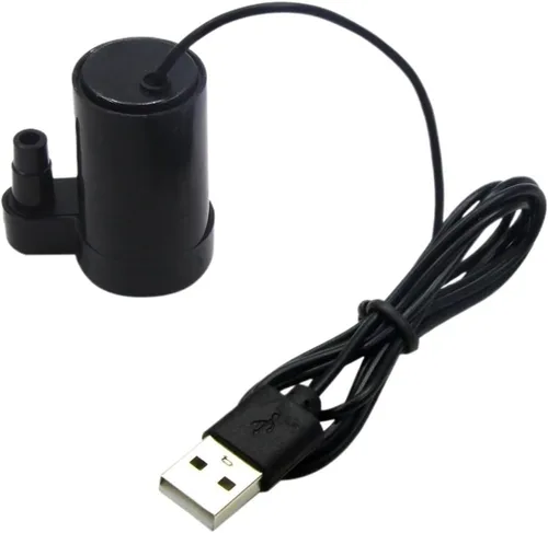 Vista 11 de 1pc USB 5V Low Voltage Small Water Pump Submersible Pump Ultra Quiet Usb Hydroponic Vegetable Planting Craft Fountain(Horizontal white)