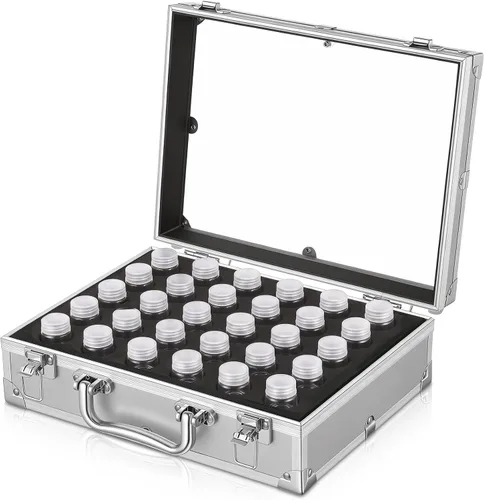 Vista 12 de Funrous Caja de Almacenamiento de Monedas de Aluminio 100/50/20 Slabs para Portadores de Slabs Suministros para Colección y Almacenamiento Caja