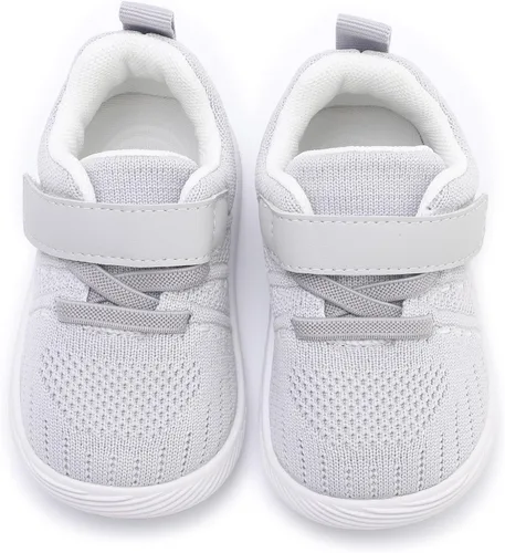 Vista 2 de Zapatos de bebé para niño y niña, zapatos para caminar sin cordones para bebés, zapatos para primeros pasos, 6, 9, 12, 15, 18, 24 meses