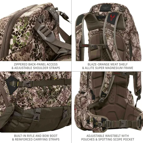 Vista 4 de Badlands Mochila de caza 2200 con transportador de carne integrado