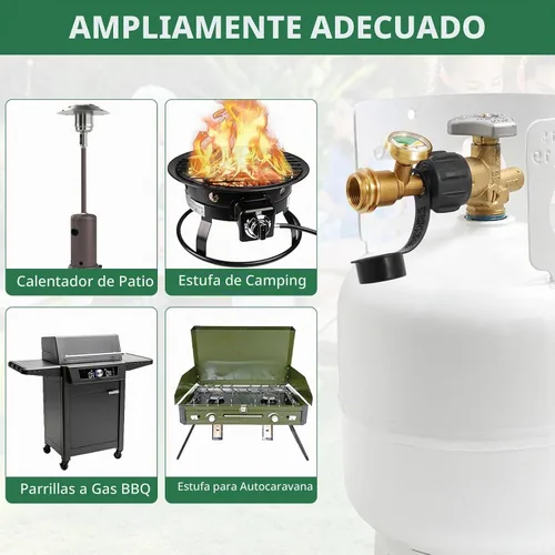 Vista 5 de Indicador de nivel de tanque de propano Detector de fugas de gas