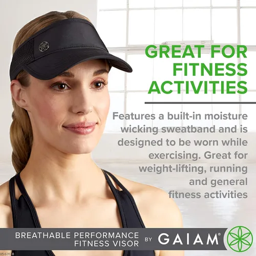 Vista 3 de Gaiam Sombrero de visera - Negro